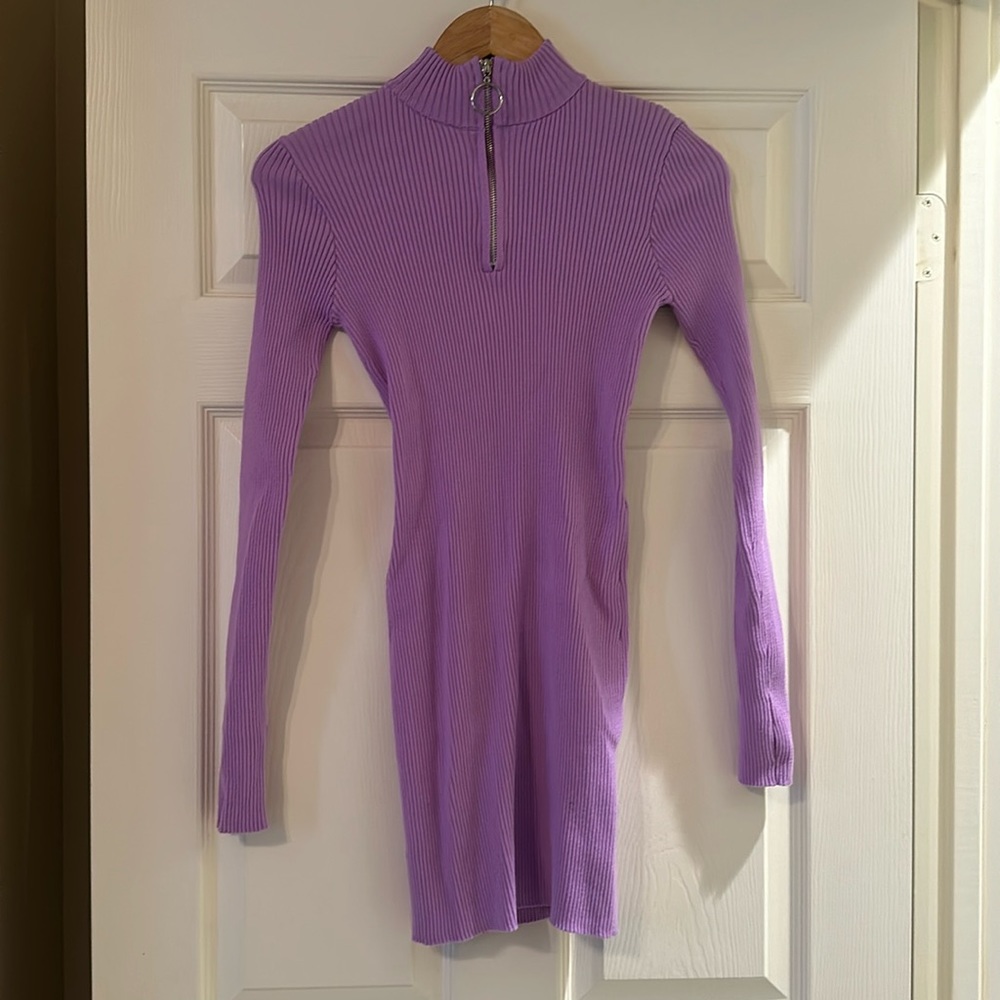 Forever 21 Purple Long Sleeve Dress
